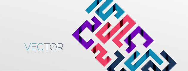 Color bend lines with shadow texture effect. Vector Illustration For Wallpaper, Banner, Background, Card, Book Illustration, landing page