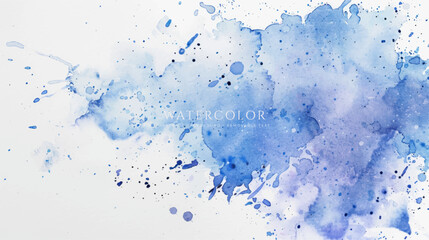 Abstract horizontal watercolor background. Hand drawn vector texture. Brush stroked painting pastel color watercolour