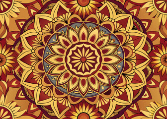 seamless pattern with flowers