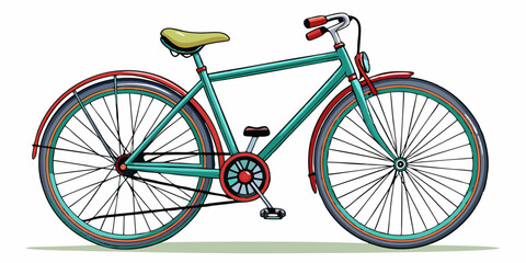 Fototapeta premium bicycle on a white background