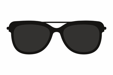 Sunglasses icon, sunglasses vector silhouette
