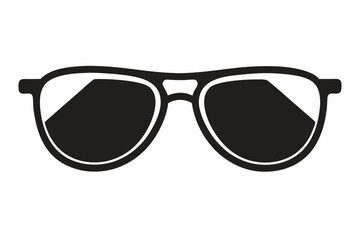 Fototapeta premium Sunglasses icon, sunglasses vector silhouette