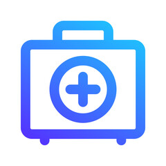 first aid kit gradient icon