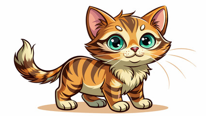 Fototapeta premium cute cat illustration