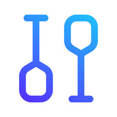 paddles gradient icon © Saepul