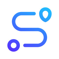route gradient icon