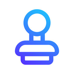 stamp gradient icon