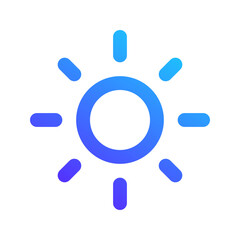 sun gradient icon