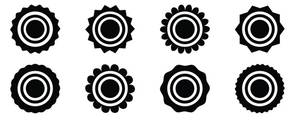 Flower icon. Flower plant, floral garren icons collection.  Flower collection isolated on white background, vector illustration.