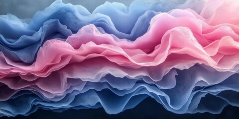 Obraz premium Soft Shadows and Subtle Hues: A Dreamy Ink Wash Composition, generative ai