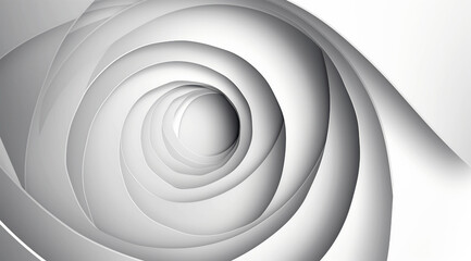 Obraz premium Abstract white background with a futuristic circl