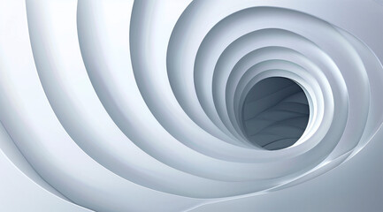 Obraz premium Abstract white background with a futuristic circl