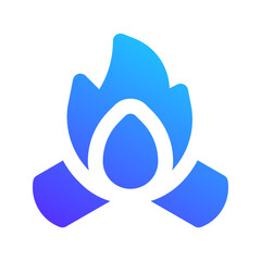 campfire gradient fill icon