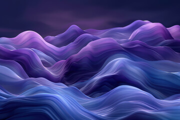 Obraz premium Fluid Shapes in Dark Color Palette