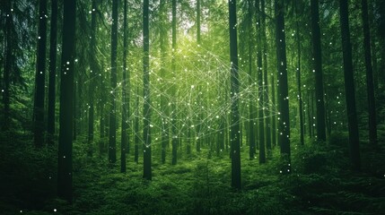 Digital Network in a Forest