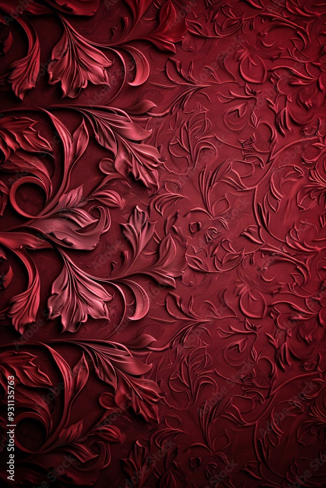 Poster a luxurious 3d background featuring intricate patterns and a rich, deep color palette, providing an 