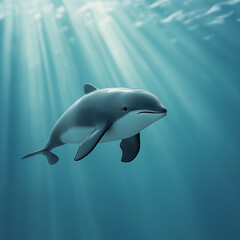 Obraz premium dolphin in the water