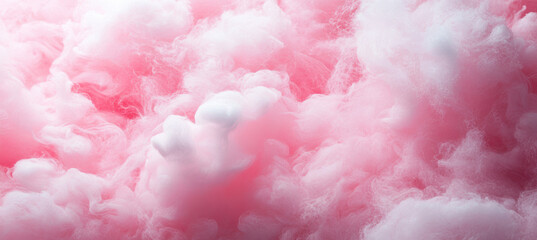Fototapeta premium Fluffy Pink Cotton Candy Texture