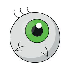 Halloween Green Eyeball