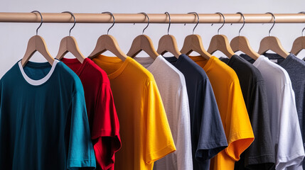 Obraz premium クローゼットのTシャツイメージ02