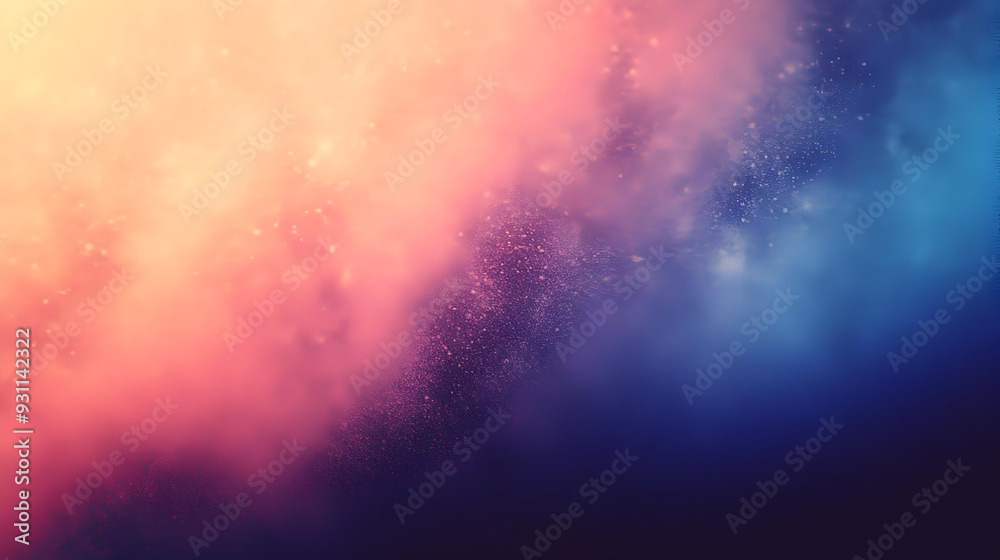 Poster A dreamy gradient of colors with a starry, cosmic feel.