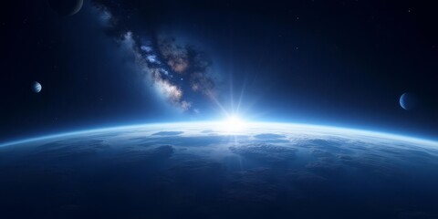 Fototapeta premium Earth From Space - Unreal Engine 5 8K Wallpaper