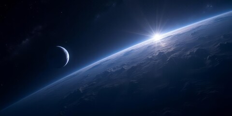 Fototapeta premium Earth From Space - Unreal Engine 5 8K Wallpaper