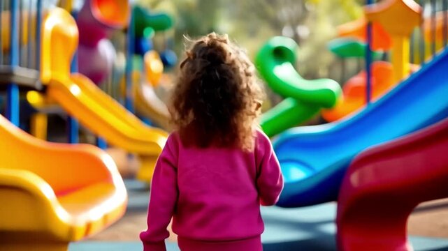 Schoolchildren playing in the playground