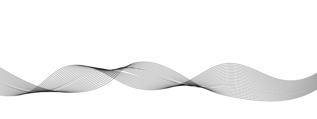 Abstract wave line business background. Thin line wavy abstract vector background. Curve wave seamless pattern. Wavy sound and curve line background.