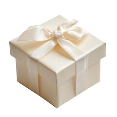 Obraz premium gift box isolated on white, wedding favor box