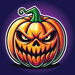jack o lantern halloween pumpkin vector 