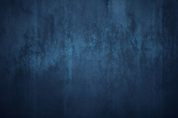 Fototapeta premium Black dark azure cobalt sapphire blue abstract background. Color gradient. Geometric shape. Wave, wavy curved line. Rough grunge grain noise. Light neon metallic shine shimmer bright. Design 