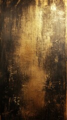 Obraz premium The surface features intricate, shimmering patterns with a mix of black and gold tones