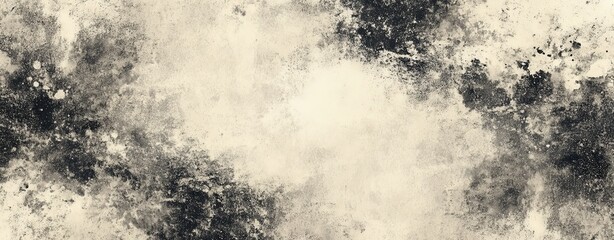 Refined grunge black and white background with soft beige touches, designed with a distressed effect and seamless gradient transitions for a professional look