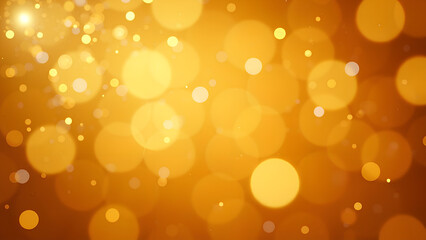 Golden bokeh background with glitter