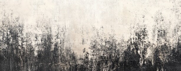 Obraz premium Distinctive black and white grunge texture with delicate beige highlights, crafted with a distressed effect and elegant gradient transitions for a refined appearance