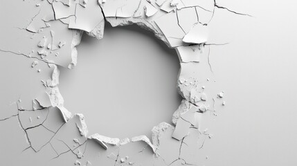 Broken Wall with a Hole