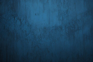 Obraz premium Black dark azure cobalt sapphire blue abstract background. Color gradient. Geometric shape. Wave, wavy curved line. Rough grunge grain noise. Light neon metallic shine shimmer bright. Design 