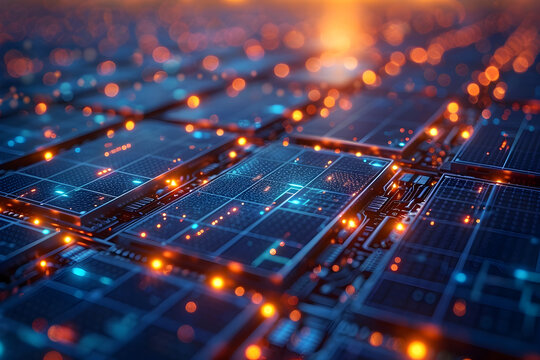 Advanced Monitoring Renewable Energy Grids in Sleek High Tech Visualization