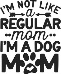 Pet Mom, Dog Mom, Typography, Dog Mom Typography, Dog Typography,  Pet Typography, Pet Mom Typography