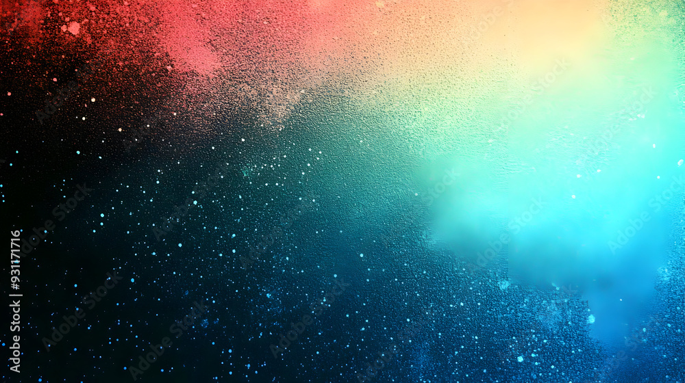 Canvas Prints A vibrant cosmic background with stars and colorful gradients.