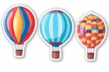 Fototapeta premium Bright multicolored balloons with bright colors