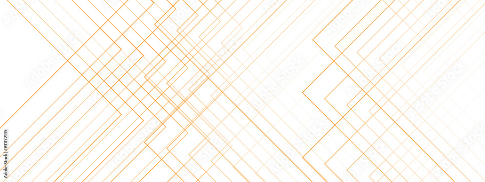 Poster Abstract modern minimalistic golden and red geometric line with layered geometric triangle shapes. Futuristic digital landscape with lines. Concept for dynamic websites, striking posters, and business