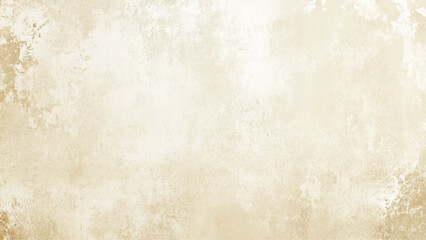Naklejka premium A brown wall with a white sign. Suitable for advertising or signage concepts, Modern grey paint limestone texture background in brown light seam home wall paper.