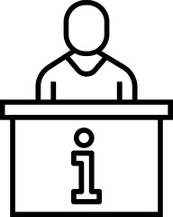 Fototapeta premium Desk Guide Register icon