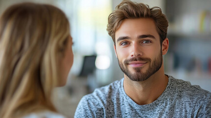 A healthcare provider offering support and guidance to a patient managing thyroid gland symptoms.