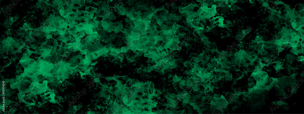 Poster abstract colorful blue sky background. grunge marbled pattern and rough paint with dark green rough 