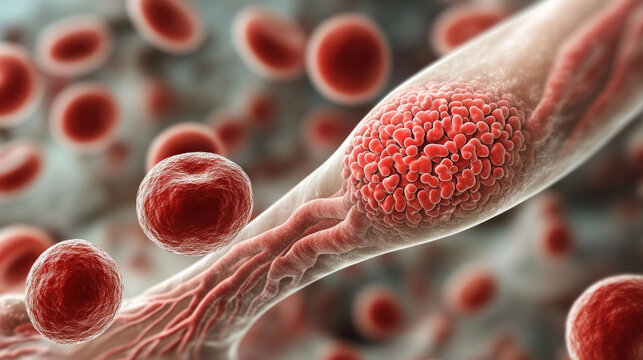 A medical infographic explaining the risks and complications associated with blood clots in the legs.