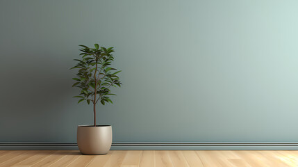 Simple interior design, perfect combination of green tones