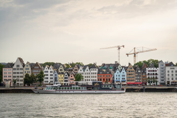 Fototapeta premium The City of Cologne and the Rhine River in Germany